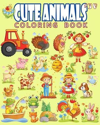 Book cover for Cute Animals Coloring Book Vol.30