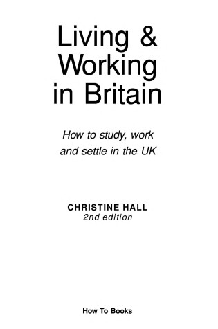 Cover of Living & Working in Britain