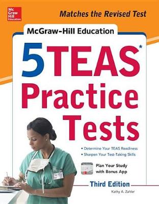 Book cover for McGraw-Hill Education 5 Teas Practice Tests, Third Edition