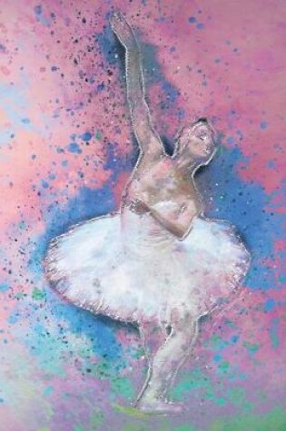 Cover of Ballerina Dancer Watercolor Art Journal, Blank Sketch Paper