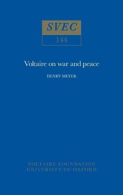 Cover of Voltaire on War and Peace