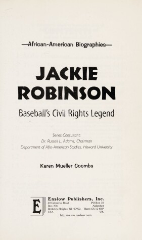 Book cover for Jackie Robinson