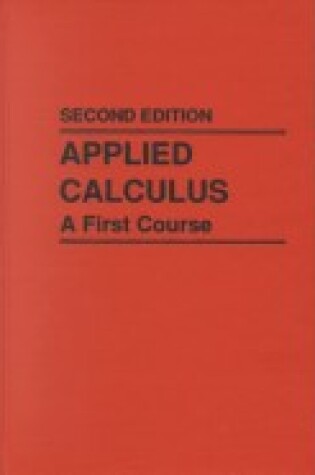 Cover of Applied Calculus