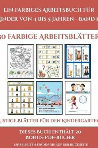 Cover of Lustige Blätter für den Kindergarten (Ein farbiges Arbeitsbuch für Kinder von 4 bis 5 Jahren - Band 10)