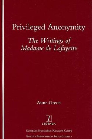 Cover of Privileged Anonymity