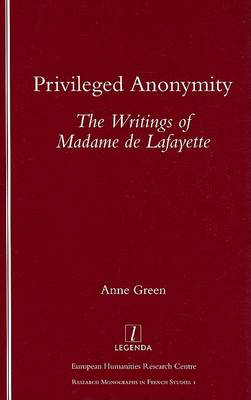 Book cover for Privileged Anonymity