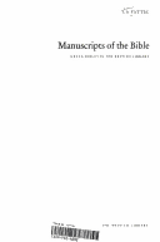 Cover of Manuscripts of the Bible