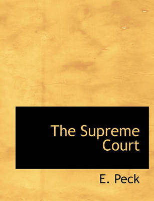 Book cover for The Supreme Court