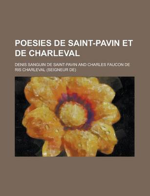 Book cover for Poesies de Saint-Pavin Et de Charleval