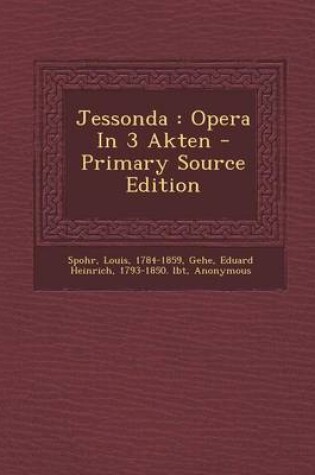 Cover of Jessonda