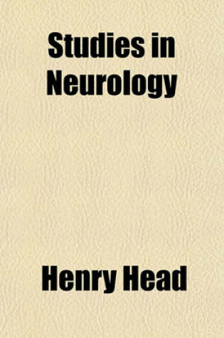 Cover of Studies in Neurology