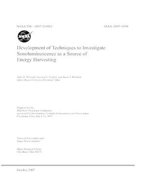 Book cover for Development of Techniques to Investigate Sonoluminescence as a Source of Energy Harvesting