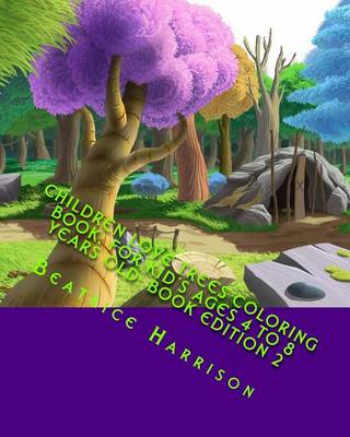 Book cover for Children Love Trees Coloring Book