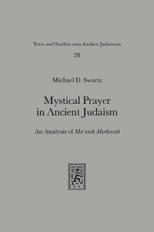 Cover of Mystical Prayer in Ancient Judaism