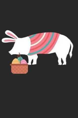 Cover of Easter Notebook - Easter Pig Journal - Easter Gift for Animal Lover - Pig Diary