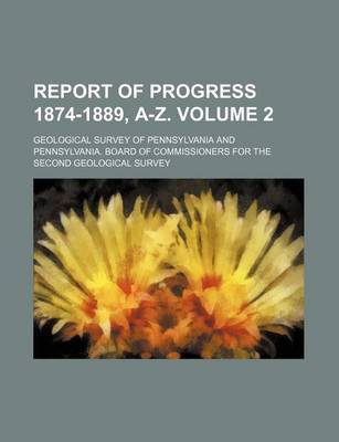 Book cover for Report of Progress 1874-1889, A-Z. Volume 2