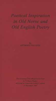 Book cover for Poetical Inspiration in Old Norse and Old English Poetry