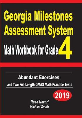 Book cover for Georgia Milestones Assessment System Math Workbook for Grade 4