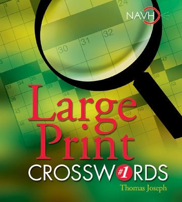 Book cover for Large Print Crosswords #1