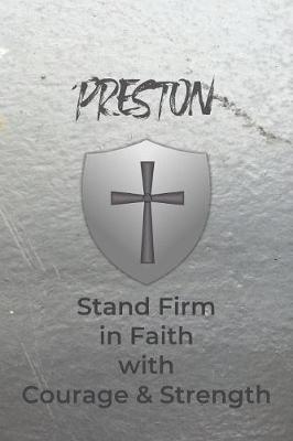 Book cover for Preston Stand Firm in Faith with Courage & Strength