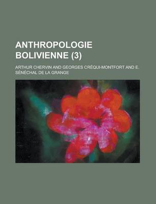 Book cover for Anthropologie Bolivienne (3)