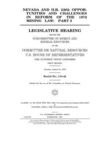 Cover of Nevada and H.R. 2262 Pt. II