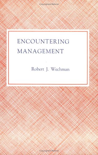 Book cover for Encountering Management