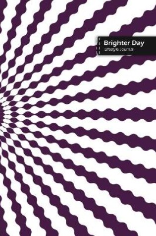 Cover of Brighter Day Lifestyle Journal, Blank Write-in Notebook, Dotted Lines, Wide Ruled, Size (A5) 6 x 9 In (Purple)