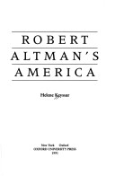 Book cover for Robert Altman's America