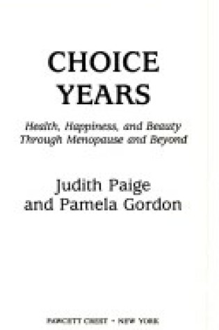 Cover of Choice Years