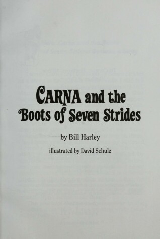 Book cover for Carna and the Boots of Seven Strides