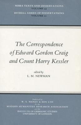 Book cover for The Correspondence of Edward Gordon Craig and Count Harry Kessler