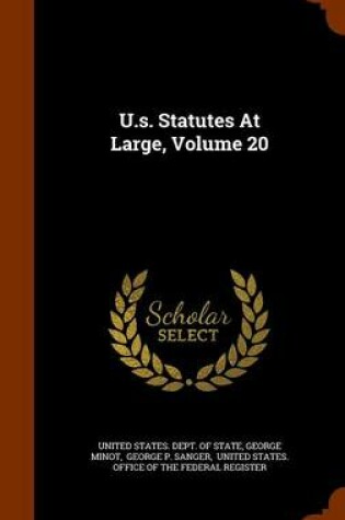 Cover of U.S. Statutes at Large, Volume 20