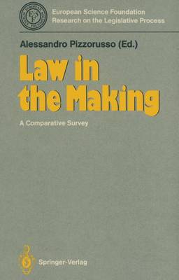 Book cover for Law in the Making : a Comparative Survey