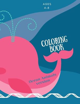 Book cover for Coloring book with ocean animals