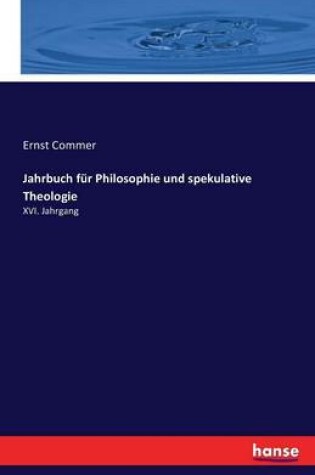 Cover of Jahrbuch fur Philosophie und spekulative Theologie