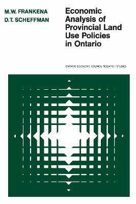 Book cover for Economic Analysis of Provincial Land Use Policies in Ontario