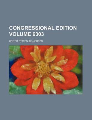 Book cover for Congressional Edition Volume 6303