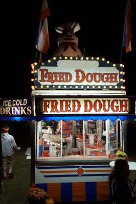 Book cover for Journal Carnival Food Booth Fried Dough Lit Up Night