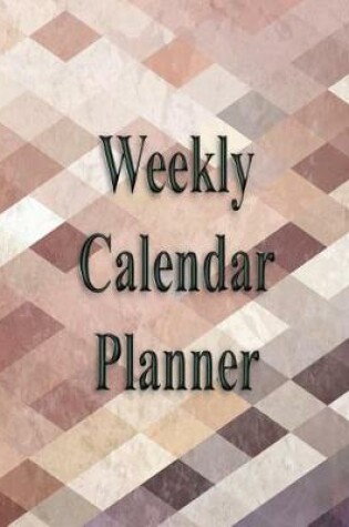 Cover of Weekly Calendar Planner - 70 Weeks - (8.5 X 11) - Brown Square Mosaic