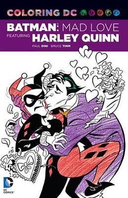 Book cover for Coloring DC Harley Quinn in Batman Adventures