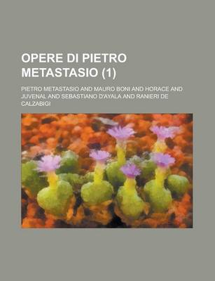 Book cover for Opere Di Pietro Metastasio (1)