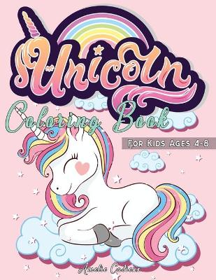 Book cover for Unicorn Coloring Book