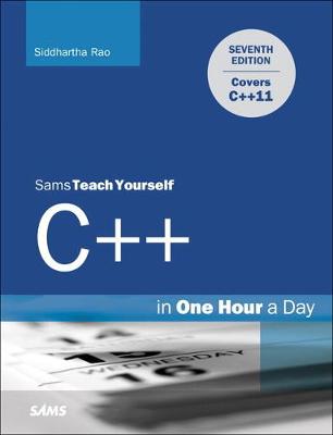 Book cover for Sams Teach Yourself C++ in One Hour a Day