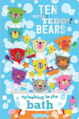 Book cover for Ten Little Teddy Bears Splashing in the Bath