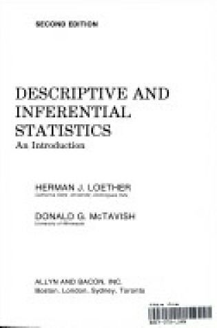 Cover of Descriptive and Inferential Statistics