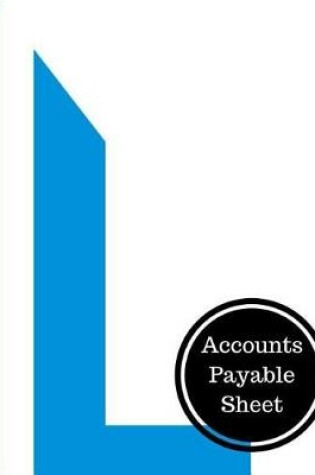 Cover of Accounts Payable Sheet