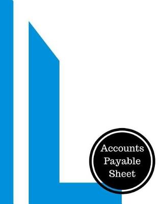 Book cover for Accounts Payable Sheet