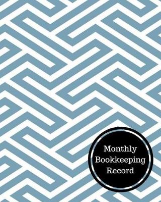 Book cover for Monthly Bookkeeping Record