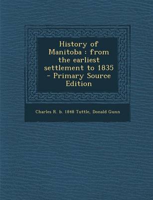 Book cover for History of Manitoba